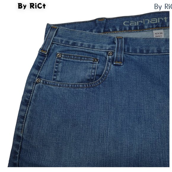 Carhartt Rugged Flex Relaxed Fit Straight Leg Men's Jean's Size 42x30 Stretch - Picture 7 of 12